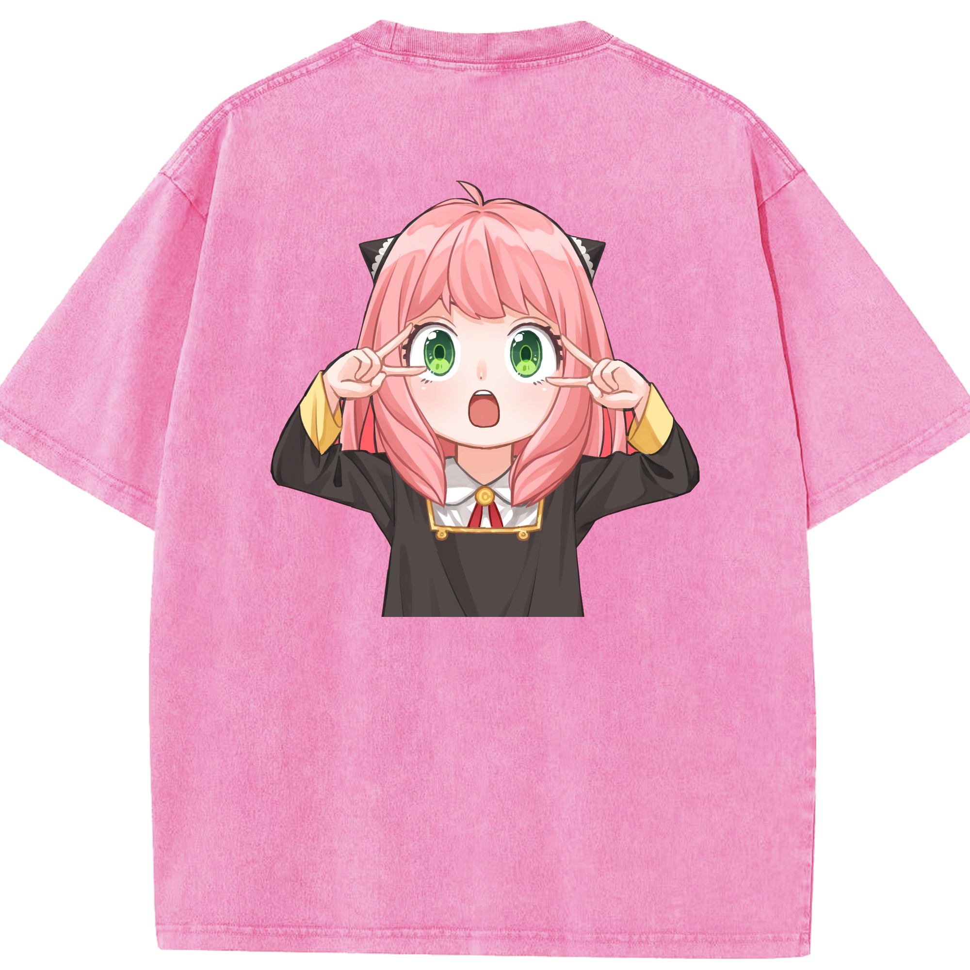 （画像用） SPY×FAMILY间谍家家酒 綿100% ヴィンテージ風 半袖Tシャツ（背面プリント）